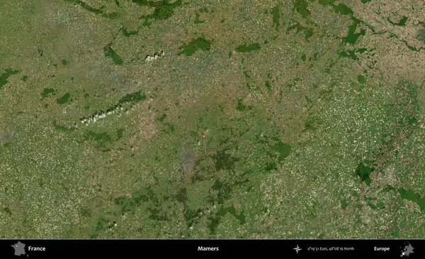Mamers. B uydusundan alınan görüntülerde Fransa 'nın idari bölgesi