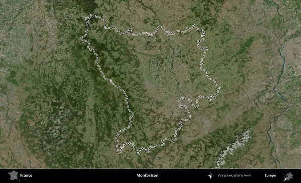 Montbrison 'da. B uydusundaki görüntülerde Fransa 'nın idari bölgesinin ana hatları belirlenmiş.