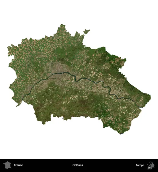 - Orleans. Fransa 'nın idari bölgesi B uydusundaki görüntülerde beyaza izole edildi