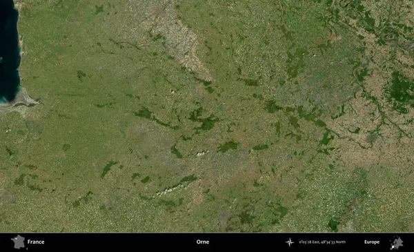 Orne. B uydusundan alınan görüntülerde Fransa 'nın idari bölgesi