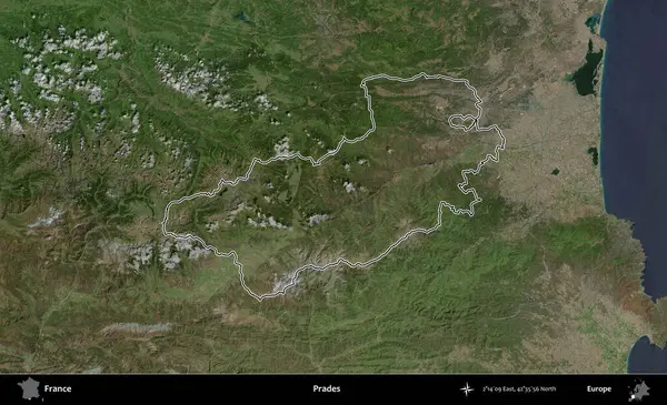 Övgü. B uydusundaki görüntülerde Fransa 'nın idari bölgesinin ana hatları belirlenmiş.