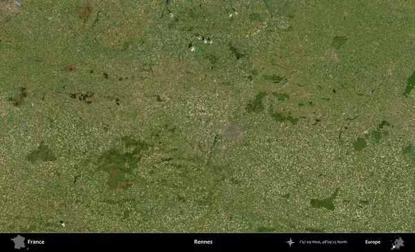 Rennes. B uydusundan alınan görüntülerde Fransa 'nın idari bölgesi