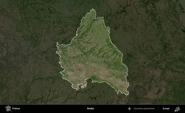 - Anlaşıldı. Fransa 'nın idari alanı koyu renkli bir B uydusu görüntüsüyle vurgulandı ve özetlendi