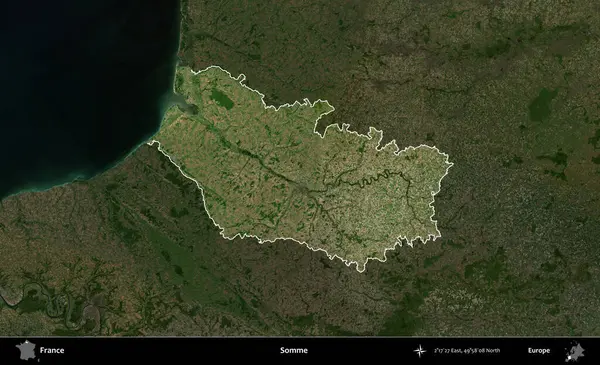 Biraz daha. Fransa 'nın idari alanı koyu renkli bir B uydusu görüntüsüyle vurgulandı ve özetlendi