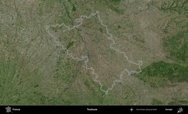 Toulouse. B uydusundaki görüntülerde Fransa 'nın idari bölgesinin ana hatları belirlenmiş.