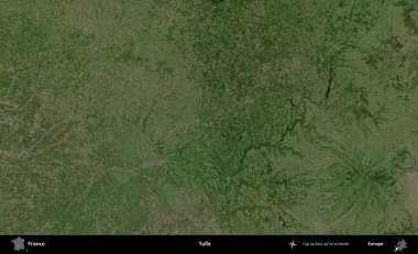 Tulle. B uydusundan alınan görüntülerde Fransa 'nın idari bölgesi