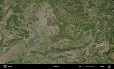 Vaucluse. B uydusundan alınan görüntülerde Fransa 'nın idari bölgesi