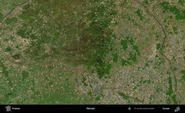 Vierzon. B uydusundan alınan görüntülerde Fransa 'nın idari bölgesi