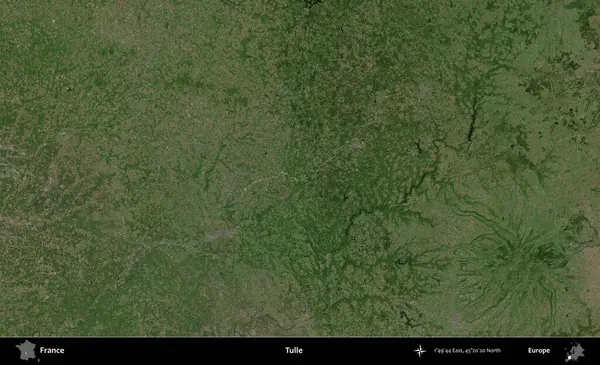 Tulle. B uydusundan alınan görüntülerde Fransa 'nın idari bölgesi
