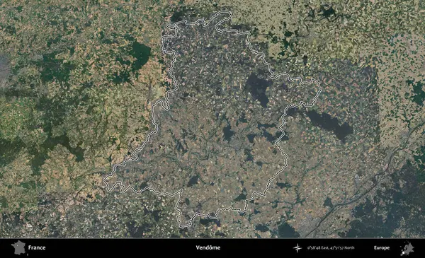Vendome. B uydusundaki görüntülerde Fransa 'nın idari bölgesinin ana hatları belirlenmiş.