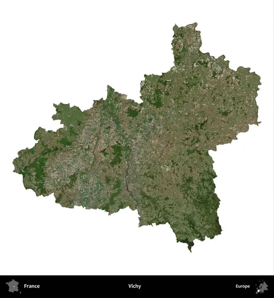 Vichy. Fransa 'nın idari bölgesi B uydusundaki görüntülerde beyaza izole edildi