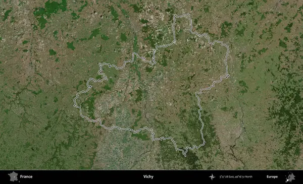 Vichy. B uydusundaki görüntülerde Fransa 'nın idari bölgesinin ana hatları belirlenmiş.