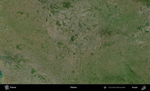 Vienne. B uydusundan alınan görüntülerde Fransa 'nın idari bölgesi