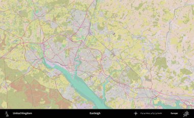 Eastleigh 'de. OpenStreetMap Standart biçim haritasında Birleşik Krallık 'ın idari alanı