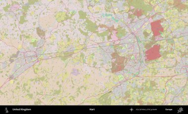 - Hart. OpenStreetMap Standart biçim haritasında Birleşik Krallık 'ın idari alanı