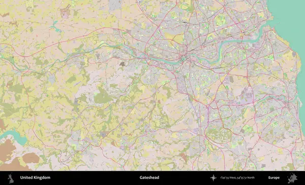 Kapıbaşı. OpenStreetMap Standart biçim haritasında Birleşik Krallık 'ın idari alanı