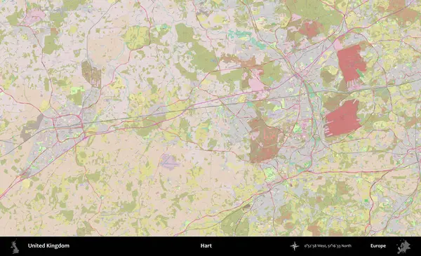 - Hart. OpenStreetMap Standart biçim haritasında Birleşik Krallık 'ın idari alanı