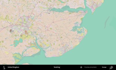 Dallanıp budaklanıyor. OpenStreetMap Standart biçim haritasında Birleşik Krallık 'ın idari alanı