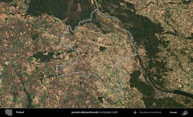Powiat aleksanhipski. Polonya 'nın idari bölgesini, Ekim 2018' de çekilen Kopernik Nöbetçi karolarından oluşan bir uydu görüntüsüne göre özetledik.
