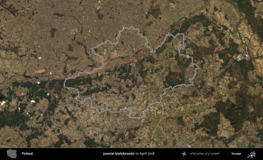 powiat bialobrzeski. Polonya 'nın idari bölgesini, Nisan 2018' de çekilen Kopernik Nöbetçi karolarından oluşan bir uydu görüntüsüne göre özetledik.