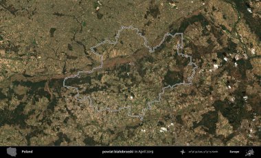 powiat bialobrzeski. Polonya 'nın idari bölgesini Nisan 2019' da çekilen Kopernik Nöbetçi karolarından oluşan bir uydu görüntüsüne göre özetledik.