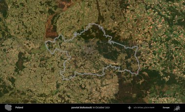 powiat bialostocki. Polonya 'nın idari bölgesini, Ekim 2021' de çekilen Kopernik Nöbetçi karolarından oluşan bir uydu görüntüsüne göre özetledik.