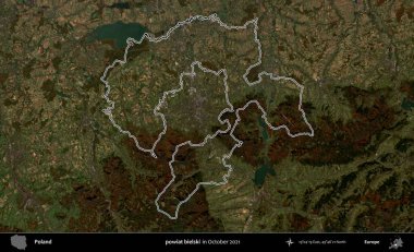 powiat bielski. Polonya 'nın idari bölgesini, Ekim 2021' de çekilen Kopernik Nöbetçi karolarından oluşan bir uydu görüntüsüne göre özetledik.