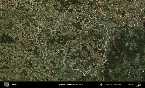 powiat bialski. Polonya 'nın idari bölgesini, Nisan 2018' de çekilen Kopernik Nöbetçi karolarından oluşan bir uydu görüntüsüne göre özetledik.