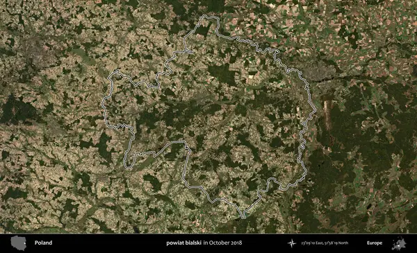 powiat bialski. Polonya 'nın idari bölgesini, Ekim 2018' de çekilen Kopernik Nöbetçi karolarından oluşan bir uydu görüntüsüne göre özetledik.