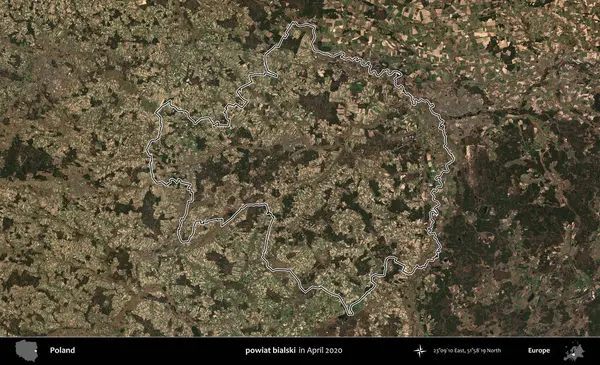 powiat bialski. Polonya 'nın idari bölgesini Nisan 2020' de çekilen Kopernik Nöbetçi karolarından oluşan bir uydu görüntüsüne göre özetledik.