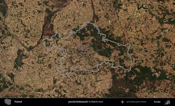 powiat bialostocki. Polonya 'nın idari bölgesini Mart 2022' de çekilen Kopernik Sentinel karolarından oluşan bir uydu görüntüsü ile özetledik.