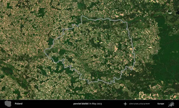 powiat bielski. Polonya 'nın idari bölgesini Mayıs 2023' te çekilen Kopernik Nöbetçi karolarından oluşan bir uydu görüntüsüne göre özetledik.