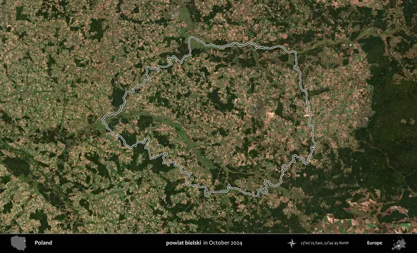 powiat bielski. Polonya 'nın idari bölgesini, Ekim 2024' te çekilen Kopernik Nöbetçi karolarından oluşan bir uydu görüntüsüne göre özetledik.