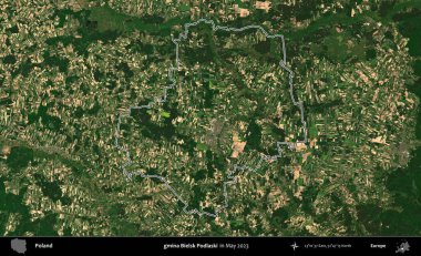 gmina Bielsk Podlaski. Polonya 'nın idari bölgesini Mayıs 2023' te çekilen Kopernik Nöbetçi karolarından oluşan bir uydu görüntüsüne göre özetledik.