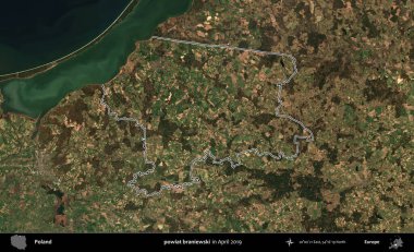 powiat braniewski. Polonya 'nın idari bölgesini Nisan 2019' da çekilen Kopernik Nöbetçi karolarından oluşan bir uydu görüntüsüne göre özetledik.