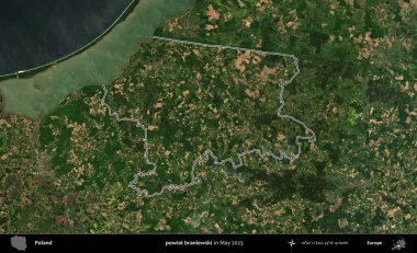 powiat braniewski. Polonya 'nın idari bölgesini Mayıs 2023' te çekilen Kopernik Nöbetçi karolarından oluşan bir uydu görüntüsüne göre özetledik.