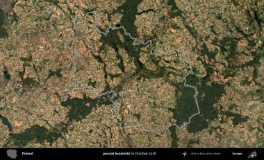 powiat brodnicki. Polonya 'nın idari bölgesini, Ekim 2018' de çekilen Kopernik Nöbetçi karolarından oluşan bir uydu görüntüsüne göre özetledik.