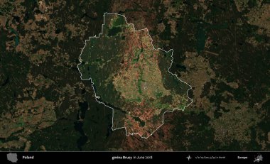 - Evet, öyle. Polonya 'nın idari alanı, Haziran 2018' de çekilen Kopernik Nöbetçi karolarından oluşan koyu renkli bir uydu görüntüsüyle vurgulandı ve özetlendi