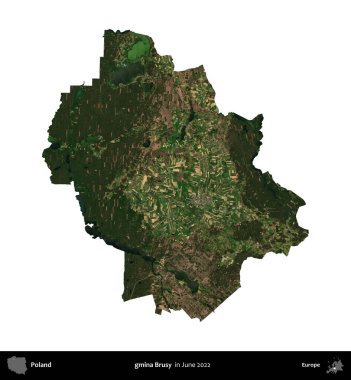 - Evet, öyle. Polonya idari bölgesi, Haziran 2022 'de çekilen Kopernik Nöbetçi karolarından oluşan bir uydu görüntüsü üzerinde beyaza izole edildi.