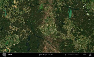 - Evet, öyle. Copernicus Sentinel 'in Haziran 2022' de çekilmiş uydu görüntüsü üzerine Polonya 'nın idari bölgesi.