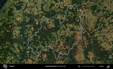 powiat bytowski. Polonya 'nın idari bölgesini Haziran 2018' de çekilen Kopernik Nöbetçi karolarından oluşan bir uydu görüntüsüne göre özetledik.