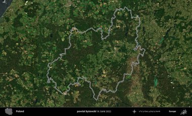 powiat bytowski. Polonya 'nın idari bölgesini Haziran 2022' de çekilen Kopernik Sentinel karolarından oluşan bir uydu görüntüsü ile özetledik.