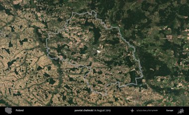 powiat chelmski. Polonya 'nın idari bölgesini Ağustos 2019' da çekilen Kopernik Nöbetçi karolarından oluşan bir uydu görüntüsüne göre özetledik.