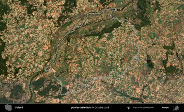 powiat chelminski. Polonya 'nın idari bölgesini, Ekim 2018' de çekilen Kopernik Nöbetçi karolarından oluşan bir uydu görüntüsüne göre özetledik.