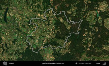 powiat choszczenski. Polonya 'nın idari bölgesini Haziran 2018' de çekilen Kopernik Nöbetçi karolarından oluşan bir uydu görüntüsüne göre özetledik.
