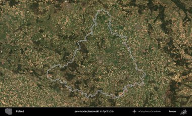 powiat ciechanowski. Polonya 'nın idari bölgesini Nisan 2019' da çekilen Kopernik Nöbetçi karolarından oluşan bir uydu görüntüsüne göre özetledik.