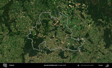powiat dzialdowski. Polonya 'nın idari bölgesini Haziran 2018' de çekilen Kopernik Nöbetçi karolarından oluşan bir uydu görüntüsüne göre özetledik.