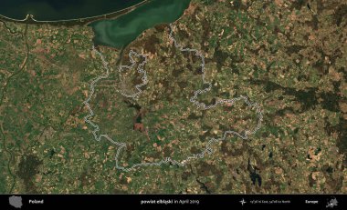 powiat elblaski. Polonya 'nın idari bölgesini Nisan 2019' da çekilen Kopernik Nöbetçi karolarından oluşan bir uydu görüntüsüne göre özetledik.