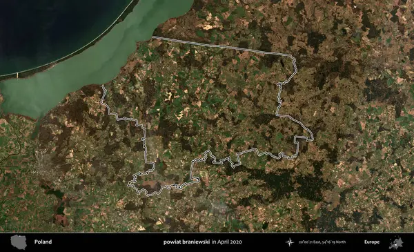 powiat braniewski. Polonya 'nın idari bölgesini Nisan 2020' de çekilen Kopernik Nöbetçi karolarından oluşan bir uydu görüntüsüne göre özetledik.