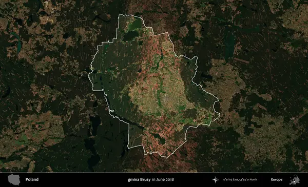 - Evet, öyle. Polonya 'nın idari alanı, Haziran 2018' de çekilen Kopernik Nöbetçi karolarından oluşan koyu renkli bir uydu görüntüsüyle vurgulandı ve özetlendi